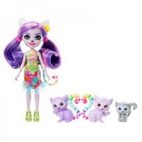 lemuras - Lėlė su priedais Mattel Enchantimals Lemūrų šeima HRX86, 22 cm - 6 nuotrauka