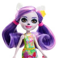 lemuras - Lėlė su priedais Mattel Enchantimals Lemūrų šeima HRX86, 22 cm - 9 nuotrauka