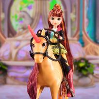 vienaragiai pigu lt - Žaislinė figūrėlė, vienaragis Spin Master Unicorn Academy Cinder, ruda - 7 nuotrauka