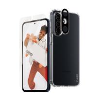 samsung galaxy a56 5g telefonas - PanzerGlass "CARE by Flagship 3in1 Dėklas + Stiklas + Objektyvas Samsung Galaxy A56 5G" Skaidrus (Clear) - 2 nuotrauka