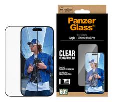 iphone 16 pro screen protector - Dėkliukas PanzerGlass Screen protector  Apple  iPhone 16 Pro/iPhone 17  Glass  Transparent  Ult - 3 nuotrauka