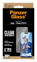 iphone 16 pro screen protector - Dėkliukas PanzerGlass Screen protector  Apple  iPhone 16 Pro/iPhone 17  Glass  Transparent  Ult - 4 nuotrauka