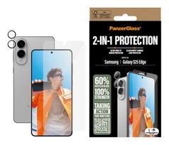 samsung galaxy s25 stikliukai - PanzerGlass CARE by Flagship 3in1 Dėklas + Stiklas + Objektyvo Apsauga Samsung Galaxy S25 Edge - Skaidrus (Transparent) - 4 nuotrauka