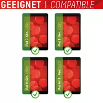 ipad apsaugine plevele - Apple iPad 10,2"(7/8/9 gen)/10,5"Air (3gen) Tablet Glass By Displex Transparent - 3 nuotrauka