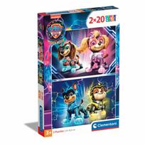 paw patrol senukai - Clementoni Paw Patrol The Mighty Movie 24805, 2 x 20 det. - 2 nuotrauka