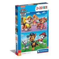 paw patrol senukai - Clementoni Paw Patrol SuperColor, 2 x 20 det. - 2 nuotrauka