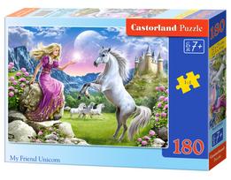 vienaragiai pigu lt - Castorland My Friend Unicorn 018024, 23 x 32 cm, 180 det. - 2 nuotrauka