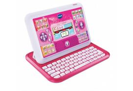 rozinis kompiuterio - Vtech 2-in-1 nešiojamas kompiuteris, rožinė (Pink) - 5 nuotrauka