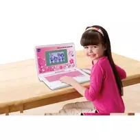 rozinis kompiuterio - VTech Glamour Girl XL žaislinis nešiojamas kompiuteris, balta/rožinė - 2 nuotrauka