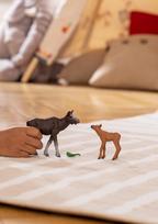 elnias figura - Žaislinė figūrėlė Schleich Wild Life Moose With Calf 42603S, įvairių spalvų - 4 nuotrauka