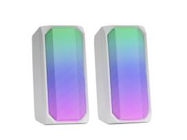 bluetooth kolonele 15w - Mars Gaming MSRGB RGB  White - 2 nuotrauka