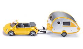zaislinis automobilio modelis - SIKU automobilis su karavanu, 1629 - 2 nuotrauka