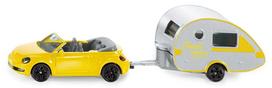 zaislinis automobilio modelis - SIKU automobilis su karavanu, 1629 - 4 nuotrauka