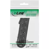 lizdas cee - InLine Power Cord No Switch 5 Outlet 1.5m Black - 2 nuotrauka