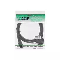 c5 maitinimo laidai - InLine Power Cable 3-pin Connector 2m Black - 2 nuotrauka