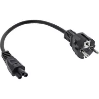 c5 maitinimo laidai - InLine Power Cable 3-pin Connector 2m Black - 3 nuotrauka