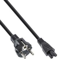 c5 maitinimo laidai - InLine Power Cable 3-pin Connector 2m Black - 4 nuotrauka