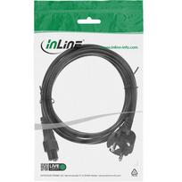 c5 maitinimo laidai - InLine Power Cable 3-pin Connector 2m Black - 5 nuotrauka