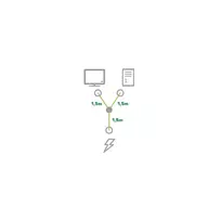cee laidas - InLine Y Distribution Cable 1.8m - 2 nuotrauka