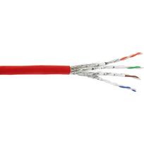 6a ftp 100m - InLine Kabelis instalacyjny S/FTP, PiMF, Cat.6A, halogen free, 500MHz, raudona 100m (76899R) - 3 nuotrauka