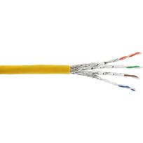 6a ftp 100m - InLine Kabelis instalacyjny S/FTP, PiMF, Cat.6A, halogen free, 500MHz, geltona 100m (76899Y) - 3 nuotrauka