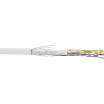 pvc tinklai - InLine Patchcord sieciowy SF/UTP, Cat.5e, AWG26, CCA, PVC, baltas, 100m (72099W) - 4 nuotrauka