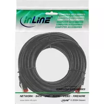 pvc tinklai - InLine Patchcord S/FTP, PiMF, Cat.6, 250MHz, PVC, juoda 20m (76420S) - 2 nuotrauka