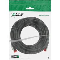 pvc tinklai - InLine Patchcord S/FTP, PiMF, Cat.6, 250MHz, PVC, juoda 20m (76420S) - 5 nuotrauka