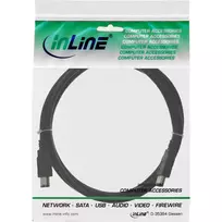 6 pin kabelis - InLine Kabelis FireWire 400 1394 6-pin męski - męski 10m (34010) - 2 nuotrauka