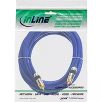 1x rca - Kabelis InLine RCA (Cinch) - RCA (Cinch) 5m mėlyna (89405P) - 2 nuotrauka