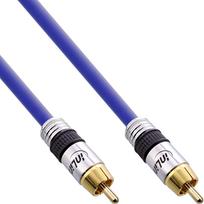 1x rca - Kabelis InLine RCA (Cinch) - RCA (Cinch) 5m mėlyna (89405P) - 3 nuotrauka