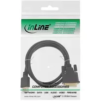 kabelis hdmi dvi - Kabelis InLine HDMI - DVI-D 5m juoda (17665P) - 2 nuotrauka