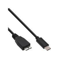 usb c usb b kabelis - Kabelis USB InLine USB C -> USB Micro-B (M/M) Juodas 1.5m (35724) - 3 nuotrauka