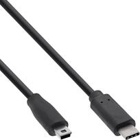 3m usb - Kabelis USB InLine USB C -> Mini USB (M/M) Juodas 3m (35753) - 3 nuotrauka