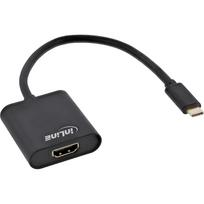 usb c laidas 4k - Adapteris AV InLine InLine Konwerter USB Ekranas, USB Typu-C męski na HDMI żeński (Režimas DP Alt), 4K2K, juoda, 0.2m - 3 nuotrauka