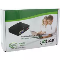 audio jack adapter - Adapteris AV InLine VGA + Audio do HDMI (65004) - 2 nuotrauka