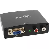 audio jack adapter - Adapteris AV InLine VGA + Audio do HDMI (65004) - 4 nuotrauka