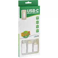 usb c laidas 4k - Adapteris USB InLine InLine Universali Karta Graficzna do laptopa na USB-C - DisplayPort HDMI VGA - 4K - sidabrinė - 2 nuotrauka