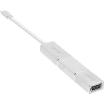 usb c laidas 4k - Adapteris USB InLine InLine Universali Karta Graficzna do laptopa na USB-C - DisplayPort HDMI VGA - 4K - sidabrinė - 3 nuotrauka