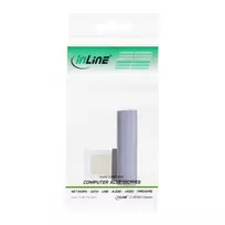 aliuminio kabeliai - InLine USB ® USB4 adapteris, C tipo USB kištukinis/moteris vertikalus dešinės/kairės kampo, aliuminis, pilkas - 2 nuotrauka
