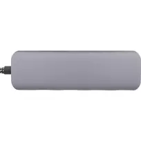 type c i usb a - HUB USB InLine® USB 3.2 šakotuvas, USB Type-C iki 4x USB A 10Gb/s, aliuminis, pilkas - 3 nuotrauka