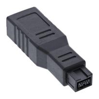 6 pin kabelis - InLine FireWire 9-pin į 6-pin adapteris Juodas (Black) - 4 nuotrauka