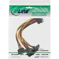 4 kontaktu laidas - InLine SATA 15-pin į 4x SATA male 0.15m Multicolor (Multicolor) - 2 nuotrauka