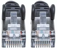 rj45 plug cat7 - Intellinet Patchkabel Cat6a-Stecker/Cat7-Rohkabel 15m sw - 3 nuotrauka