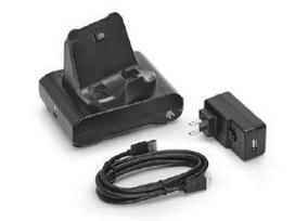 es maitinimo kistukas - Zebra 1-slot spausdintuvas prijungimo lopšys; ZQ300 serija; Apima A iki C tipo USB laidą ir AC į USB adapterį su ES maitinimo kištuku - 2 nuotrauka