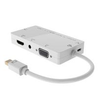 mini dp displayport adapteris - Adapteris MicroConnect Mini DP - DVI/HDMI/VGA/Audio Mini DisplayPort male, DVI/HDMI/VGA/Audio female, balta - 2 nuotrauka