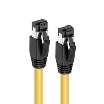 kabelis cat8.2 - MicroConnect CAT8.1 S/FTP 2m Geltona (Yellow) Šarvuotas Tinklo Kabelis - 2 nuotrauka