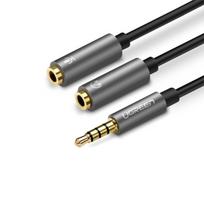 kabelis 3.5mm 2.5mm - Ugreen, 3,5 -> 2 x 3,5 mm , AUX, 10 cm - 2 nuotrauka