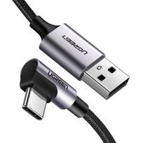 usb a to usb c usb 3.0 - Ugreen USB to USB Type C cable 3A 1m Grey - 2 nuotrauka