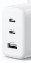 pakrovejas 65w usb - Ugreen CD275, 2x USB-C, 1x USB, 65W - 3 nuotrauka